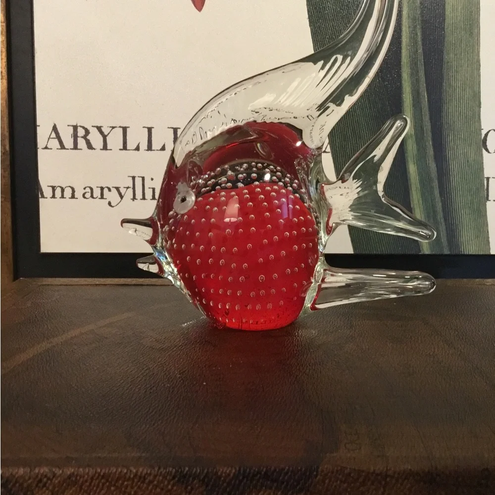 VINTAGE ART GLASS FISH - Picture 3 of 5